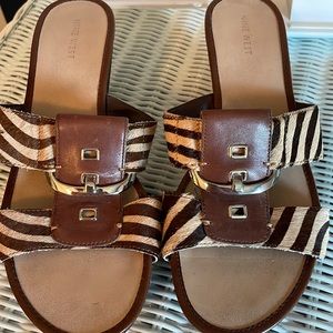 Nine West Size 9M Wedge Sandal.
